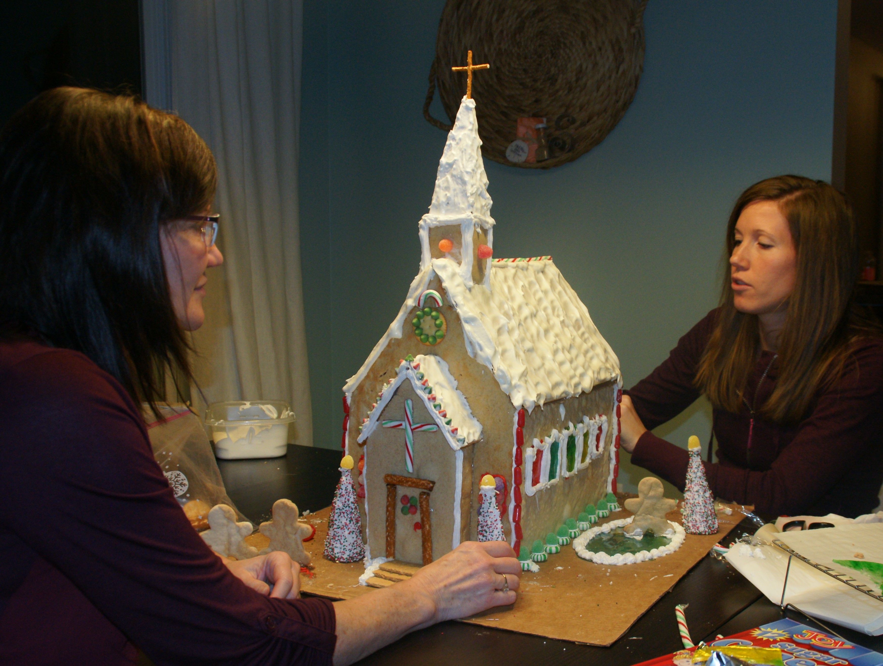 gingerbread cathedral template