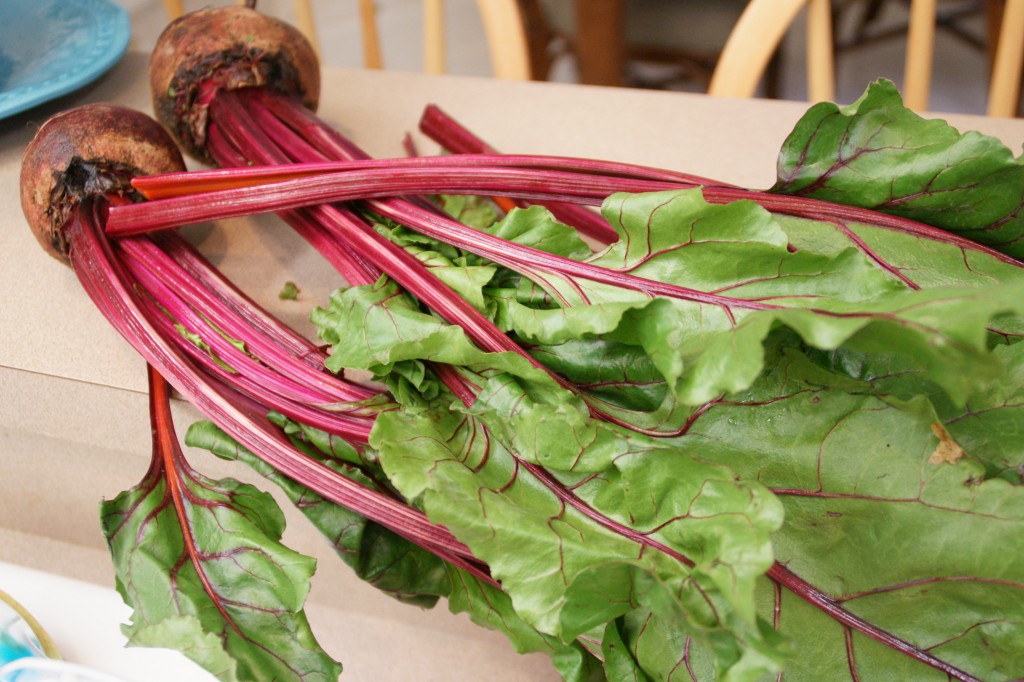 Fresh Beets Bleed Red-with lots of nutrients and antioxidants.